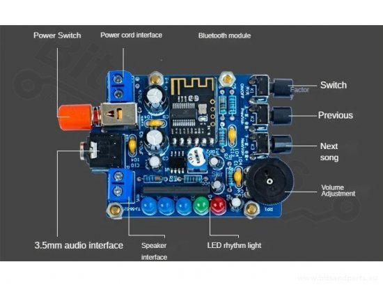 Bluetooth receiver/amplifier DIY kit